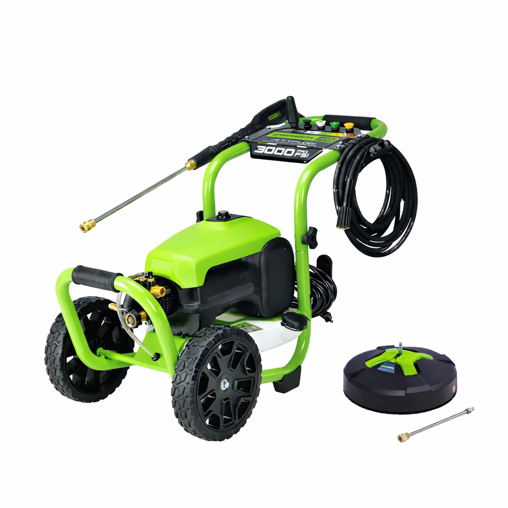 3000 PSI Pressure Washer, 15″ Surface Cleaner and Extension Combo Kit
